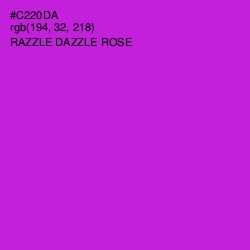 #C220DA - Razzle Dazzle Rose Color Image