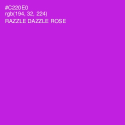 #C220E0 - Razzle Dazzle Rose Color Image