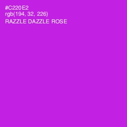 #C220E2 - Razzle Dazzle Rose Color Image