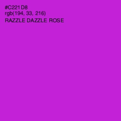 #C221D8 - Razzle Dazzle Rose Color Image