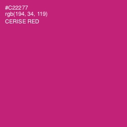 #C22277 - Cerise Red Color Image