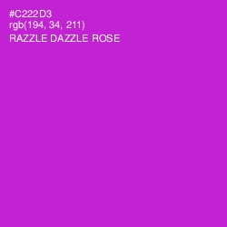 #C222D3 - Razzle Dazzle Rose Color Image