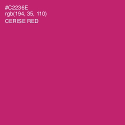 #C2236E - Cerise Red Color Image