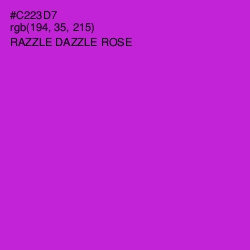 #C223D7 - Razzle Dazzle Rose Color Image