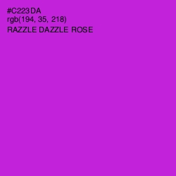 #C223DA - Razzle Dazzle Rose Color Image