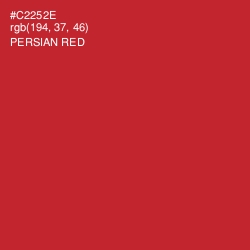 #C2252E - Persian Red Color Image
