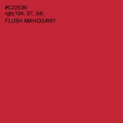 #C22536 - Flush Mahogany Color Image
