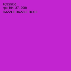 #C225D0 - Razzle Dazzle Rose Color Image