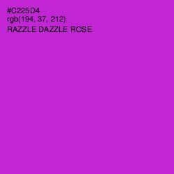 #C225D4 - Razzle Dazzle Rose Color Image