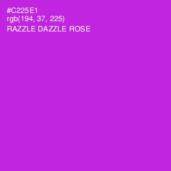 #C225E1 - Razzle Dazzle Rose Color Image