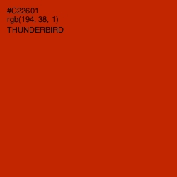 #C22601 - Thunderbird Color Image