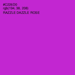 #C226D0 - Razzle Dazzle Rose Color Image