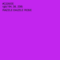 #C226EE - Razzle Dazzle Rose Color Image