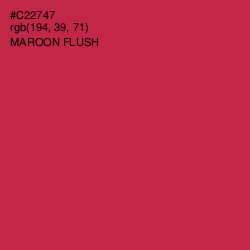 #C22747 - Maroon Flush Color Image