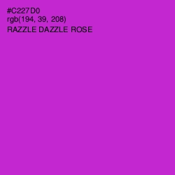 #C227D0 - Razzle Dazzle Rose Color Image