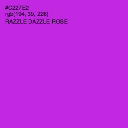 #C227E2 - Razzle Dazzle Rose Color Image