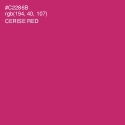 #C2286B - Cerise Red Color Image