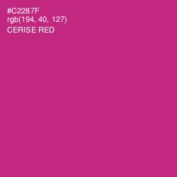 #C2287F - Cerise Red Color Image