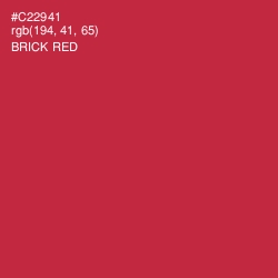 #C22941 - Brick Red Color Image