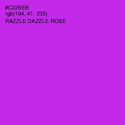 #C229EB - Razzle Dazzle Rose Color Image