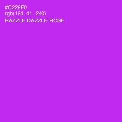 #C229F0 - Razzle Dazzle Rose Color Image