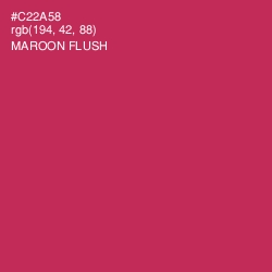 #C22A58 - Maroon Flush Color Image