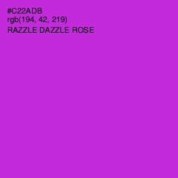 #C22ADB - Razzle Dazzle Rose Color Image