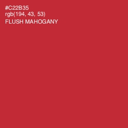 #C22B35 - Flush Mahogany Color Image