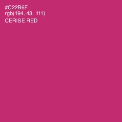 #C22B6F - Cerise Red Color Image