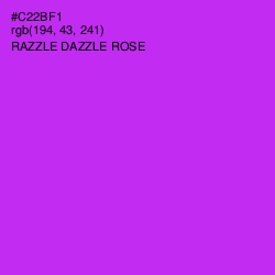 #C22BF1 - Razzle Dazzle Rose Color Image