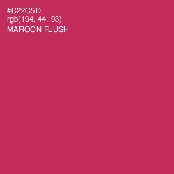 #C22C5D - Maroon Flush Color Image