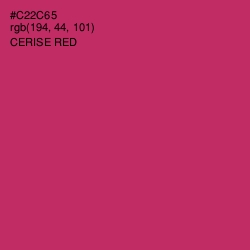 #C22C65 - Cerise Red Color Image