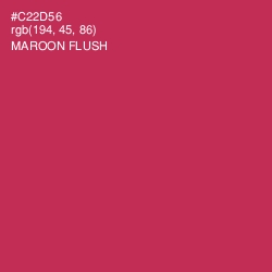 #C22D56 - Maroon Flush Color Image