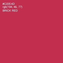 #C22E4D - Brick Red Color Image