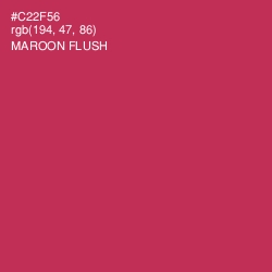 #C22F56 - Maroon Flush Color Image