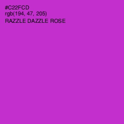 #C22FCD - Razzle Dazzle Rose Color Image