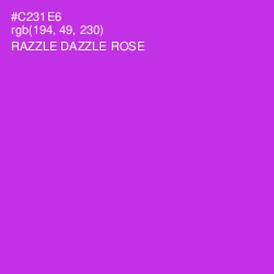 #C231E6 - Razzle Dazzle Rose Color Image