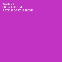 #C233C3 - Razzle Dazzle Rose Color Image