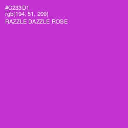 #C233D1 - Razzle Dazzle Rose Color Image