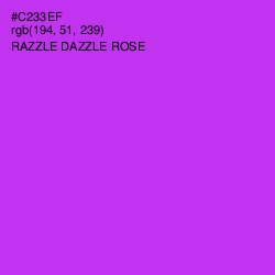 #C233EF - Razzle Dazzle Rose Color Image