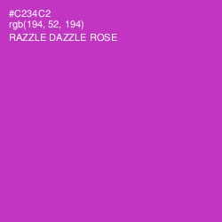 #C234C2 - Razzle Dazzle Rose Color Image