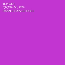 #C235D1 - Razzle Dazzle Rose Color Image