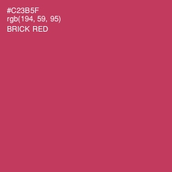 #C23B5F - Brick Red Color Image