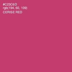 #C23C6D - Cerise Red Color Image