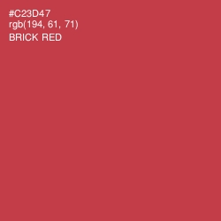 #C23D47 - Brick Red Color Image