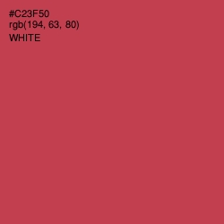 #C23F50 - Brick Red Color Image