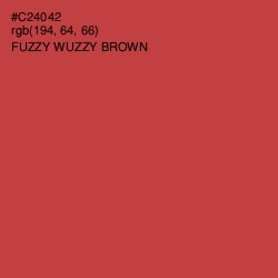 #C24042 - Fuzzy Wuzzy Brown Color Image