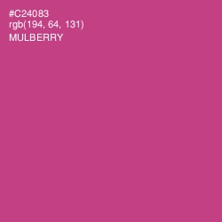 #C24083 - Mulberry Color Image
