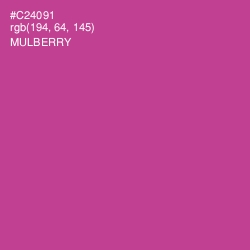#C24091 - Mulberry Color Image