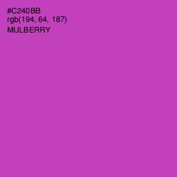 #C240BB - Mulberry Color Image